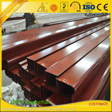 High Quality Aluminium Extrusion Profiles for Doors with Wood Colors